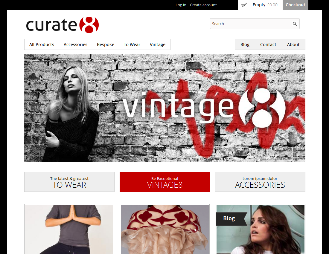 fashion e-commerce site for London company