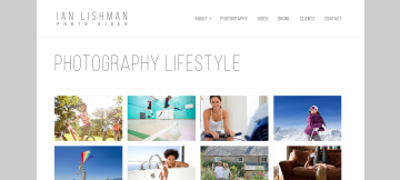 Portfolio website for Ian Lishman Photography