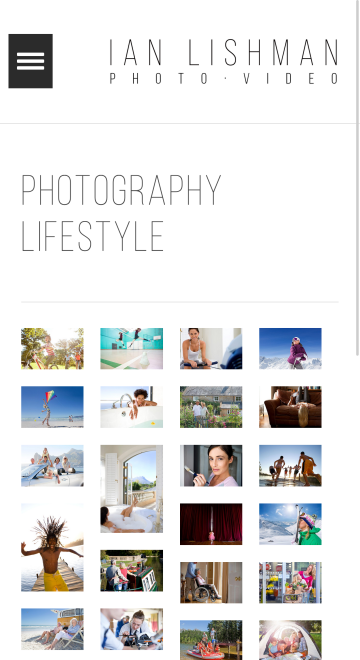 Portfolio website for Ian Lishman Photography